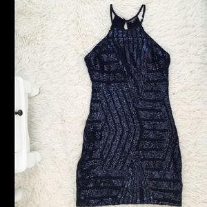 Sequins tube cocktail dress
